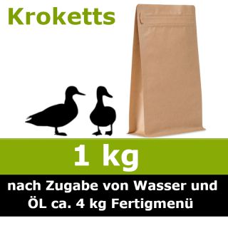 Unser 1 kg Trocken Barf Wunschnapf vom Ente ist ein Alleinfuttermittel ohne billige Füllstoffe und ohne Farb- und Konservierungsstoffe