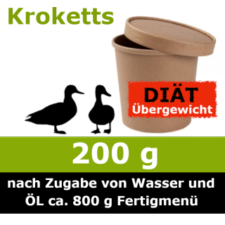 Unser 200 g Trocken Barf Diät Wunschnapf Ente ist hilft deinem Hund beim Abnehmen, ohne billige Füllstoffe und ohne Farb- und Konservierungsstoffe