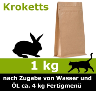 Katzen Trocken Barf Kaninchen 1 kg