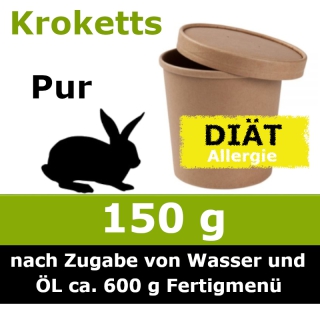 Hypoallergen Trocken Barf Kaninchen ist sehr gut für eine Ausschlussdiät geeignet