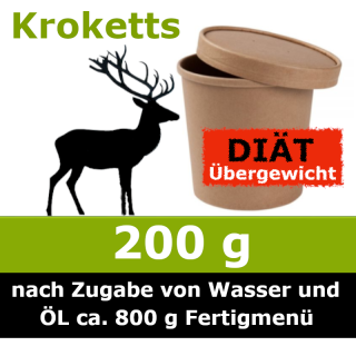 Unser 200 g Trocken Barf Diät Wunschnapf Wild ist hilft deinem Hund beim Abnehmen, ohne billige Füllstoffe und ohne Farb- und Konservierungsstoffe