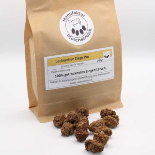 „Rundliche Fleisch-Leckerchen Ziege Pur für das Hundetraining – 100% natürlicher Snack ohne Zusätze“