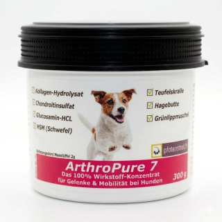 Qualitätssiegel für ArthroPure 7: 100% Wirkstoff-Konzentrat ohne unnötige Zusätze