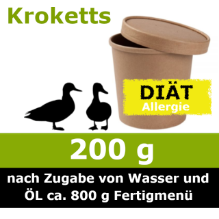 Hypoallergen Trocken Barf Ente ist sehr gut für eine Ausschlussdiät geeignet