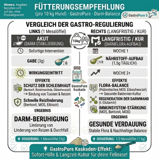 GastroPure 5 – Natürliche Hilfe bei Sodbrennen, Durchfall & Nüchternerbrechen für Hunde