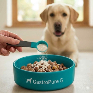 Erleichterung für den Hund: GastroPure 5 bei Sodbrennen, Durchfall und Nüchternerbrechen