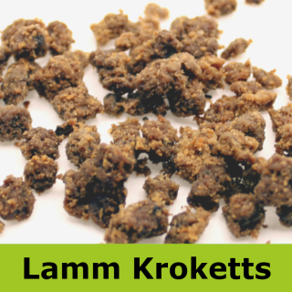 Trocken Barf Lamm Kroketts in idealer Zusammensetzung für die optimale Fütterung