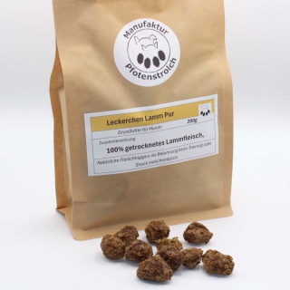 „Rundliche Fleisch-Leckerchen Lamm Pur für das Hundetraining – 100% natürlicher Snack ohne Zusätze“