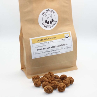 „Rundliche Fleisch-Leckerchen Pferd Pur für das Hundetraining – 100% natürlicher Snack ohne Zusätze“