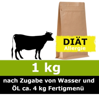 Hypoallergen Trocken Barf Rind ist sehr gut für eine Ausschlussdiät geeignet