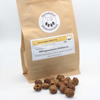 „Rundliche Fleisch-Leckerchen Wild Pur für das Hundetraining – 100% natürlicher Snack ohne Zusätze“