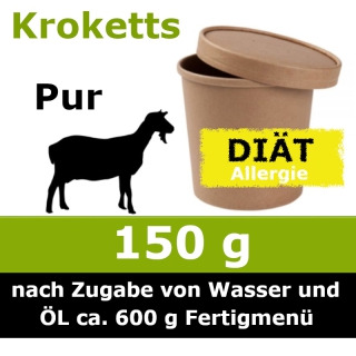 Hypoallergen Trocken Barf Ziege ist sehr gut für eine Ausschlussdiät geeignet