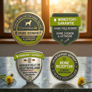 Qualitätssiegel für ArthroPure 7: 100% Wirkstoff-Konzentrat ohne unnötige Zusätze